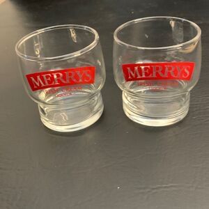 Merry’s Irish Cream Liqueur Red Logo 8 Ounces Each Sold Set Of 2 Bar Accessory